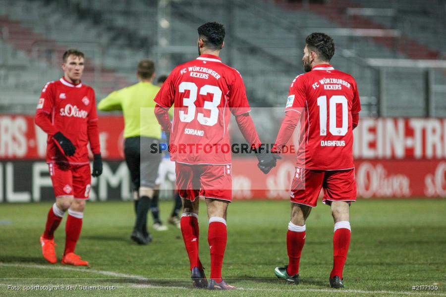 Nejmeddin Daghfous, Elia Soriano, 07.01.2017, Flyeralarm-Arena, Freundschaftsspiel, FSV Frankfurt, FC Würzburger Kickers - Bild-ID: 2177106