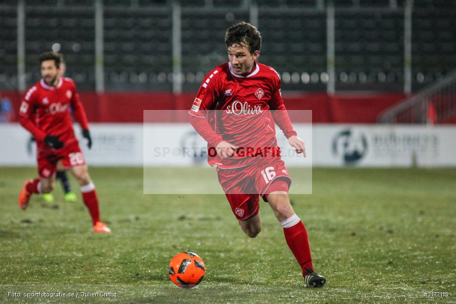 Peter Kurzweg, 07.01.2017, Flyeralarm-Arena, Freundschaftsspiel, FSV Frankfurt, FC Würzburger Kickers - Bild-ID: 2177115 Peter Kurzweg, 07.01.2017, Flyeralarm-Arena, Freundschaftsspiel, FSV Frankfurt, FC Würzburger Kickers - Bild-ID: 2177115