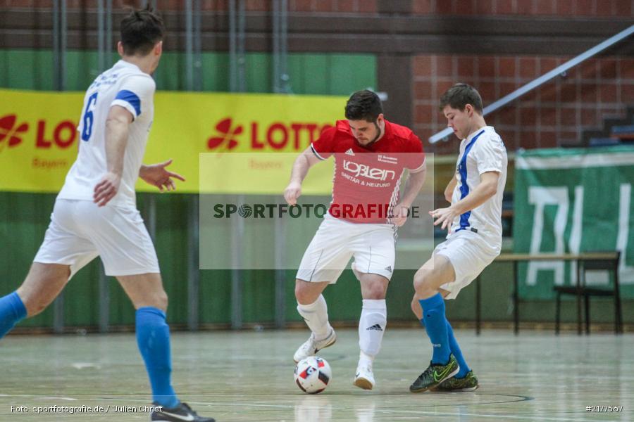 Nico Quentzler, Jonas Fuchs, SG Buchbrunn-Mainstockheim, FG Marktbreit-Martinsheim, 14.01.2017, Hallenfußball, Karlstadt, Kreisendturnier - Bild-ID: 2177567