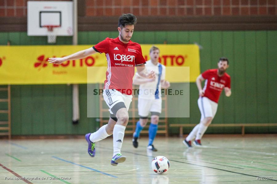 Raphael Fuss, SG Buchbrunn-Mainstockheim, FG Marktbreit-Martinsheim, 14.01.2017, Hallenfußball, Karlstadt, Kreisendturnier - Bild-ID: 2177577