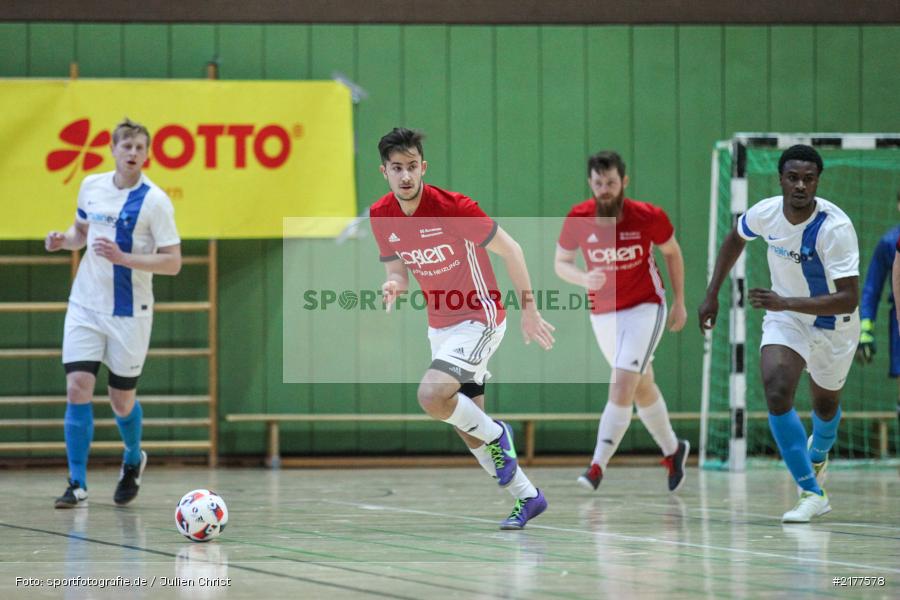 Lawrence Uwalaka, Raphael Fuss, SG Buchbrunn-Mainstockheim, FG Marktbreit-Martinsheim, 14.01.2017, Hallenfußball, Karlstadt, Kreisendturnier - Bild-ID: 2177578