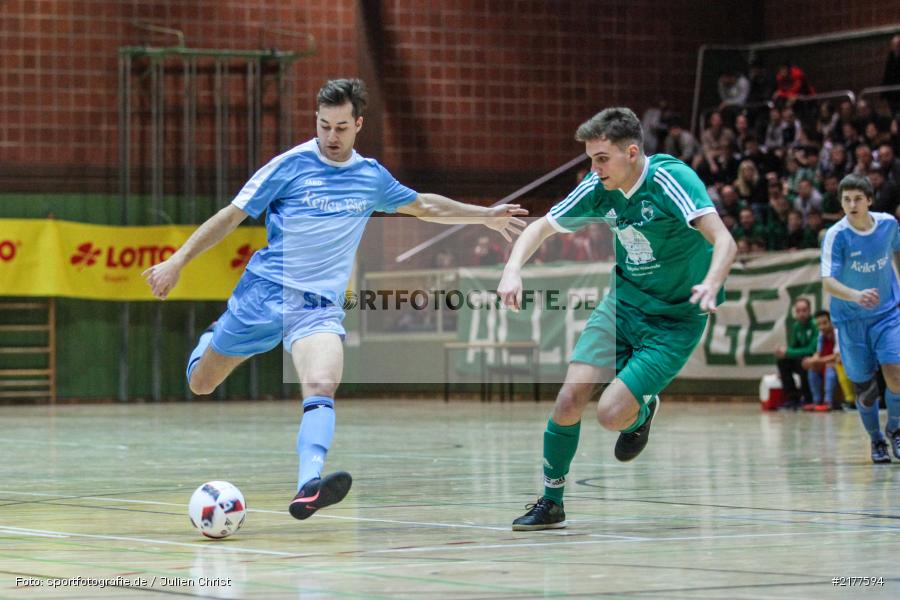 Michael Winkler, Simon Lang, TSV Frickenhausen, FG FV Karlstadt, 14.01.2017, Hallenfußball, Karlstadt, Kreisendturnier - Bild-ID: 2177594
