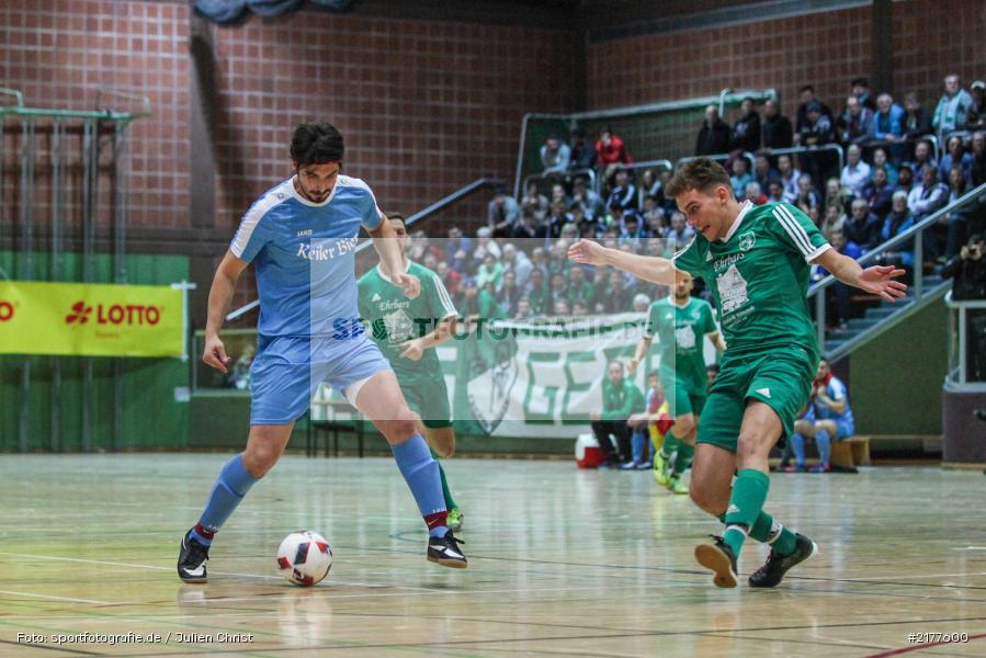 Gökhan Balaban, Simon Lang, TSV Frickenhausen, FG FV Karlstadt, 14.01.2017, Hallenfußball, Karlstadt, Kreisendturnier - Bild-ID: 2177600