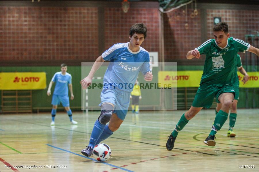 Markus Mjalov, Simon Lang, TSV Frickenhausen, FG FV Karlstadt, 14.01.2017, Hallenfußball, Karlstadt, Kreisendturnier - Bild-ID: 2177603 Markus Mjalov, Simon Lang, TSV Frickenhausen, FG FV Karlstadt, 14.01.2017, Hallenfußball, Karlstadt, Kreisendturnier - Bild-ID: 2177603