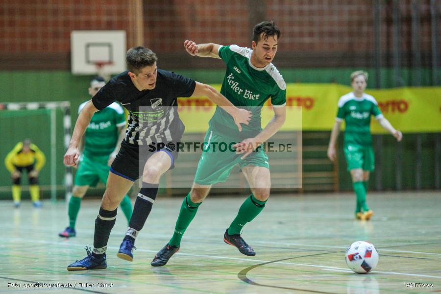 Maximilian Köstler, Michael Winkler, TSV Retzbach, FV Karlstadt, Kleines Finale, 14.01.2017, Hallenfußball, Karlstadt, Kreisendturnier - Bild-ID: 2177666