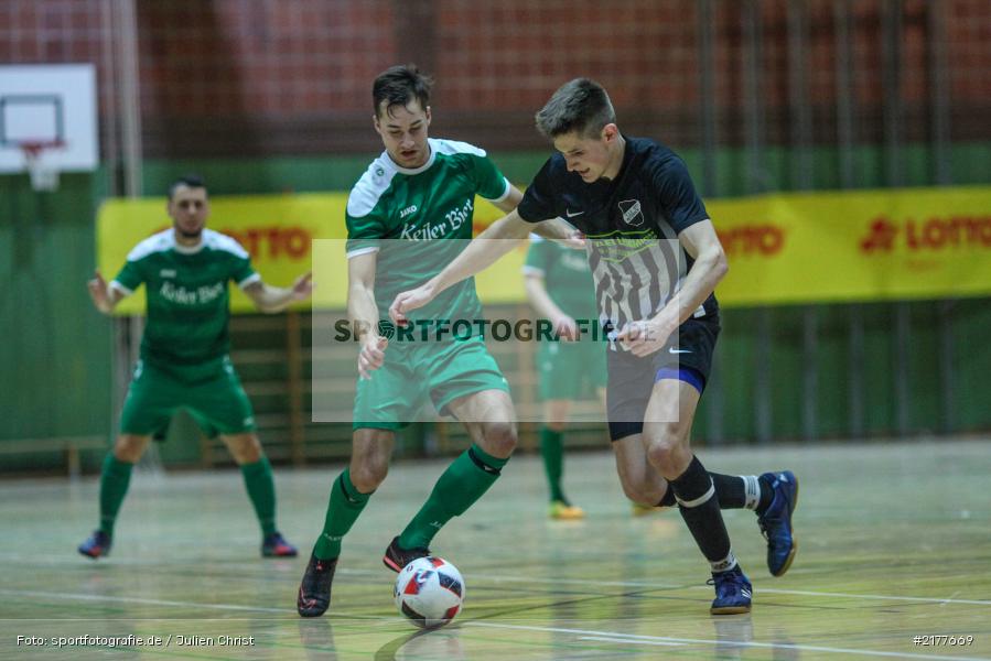 Maximilian Köstler, Michael Winkler, TSV Retzbach, FV Karlstadt, Kleines Finale, 14.01.2017, Hallenfußball, Karlstadt, Kreisendturnier - Bild-ID: 2177669