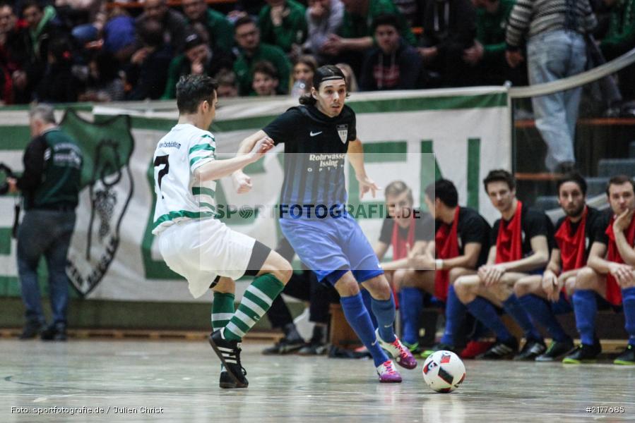 Julian Porzelt, Simon Friedrich, SV Veitshöchheim, TSV Unterpleichfeld, 14.01.2017, Hallenfußball, Karlstadt, Kreisendturnier - Bild-ID: 2177685