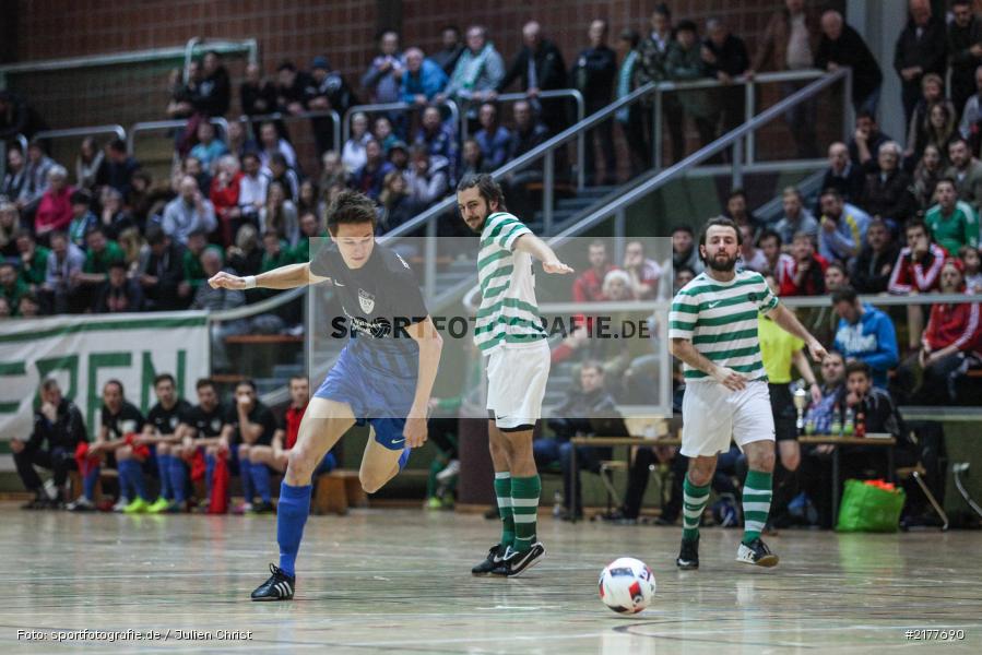 Andre Schmitt, Jakob Bahner, SV Veitshöchheim, TSV Unterpleichfeld, 14.01.2017, Hallenfußball, Karlstadt, Kreisendturnier - Bild-ID: 2177690