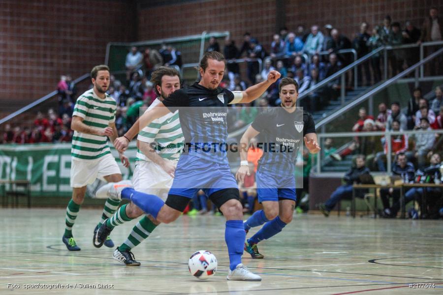 Marcial Weisenseel, Lorenz Barina, SV Veitshöchheim, TSV Unterpleichfeld, 14.01.2017, Hallenfußball, Karlstadt, Kreisendturnier - Bild-ID: 2177694