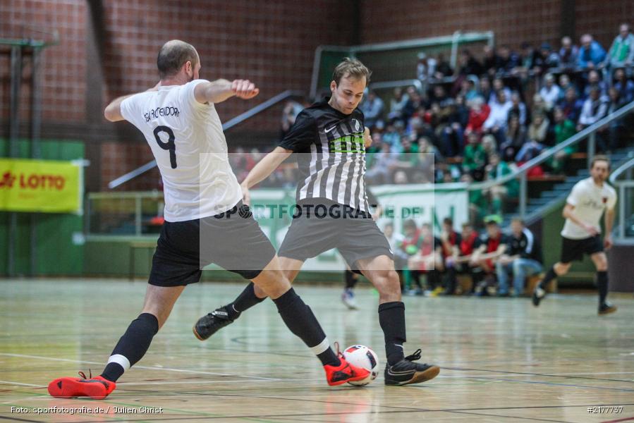 Sebastian Pröstler, Hans Zahn, TSV Retzbach, TSV Rottendorf, 14.01.2017, Hallenfußball, Karlstadt, Kreisendturnier - Bild-ID: 2177737