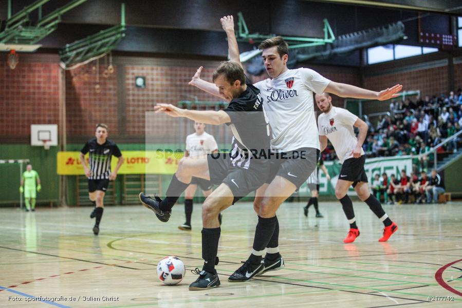 Sebastian Pröstler, Marcel Stuehler, TSV Retzbach, TSV Rottendorf, 14.01.2017, Hallenfußball, Karlstadt, Kreisendturnier - Bild-ID: 2177742