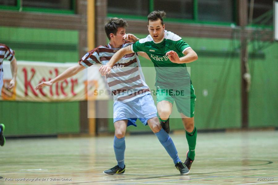 Michael Winkler, Ramon Schmitt, TG Höchberg, FG FV Karlstadt, 14.01.2017, Hallenfußball, Karlstadt, Kreisendturnier - Bild-ID: 2177843 Michael Winkler, Ramon Schmitt, TG Höchberg, FG FV Karlstadt, 14.01.2017, Hallenfußball, Karlstadt, Kreisendturnier - Bild-ID: 2177843