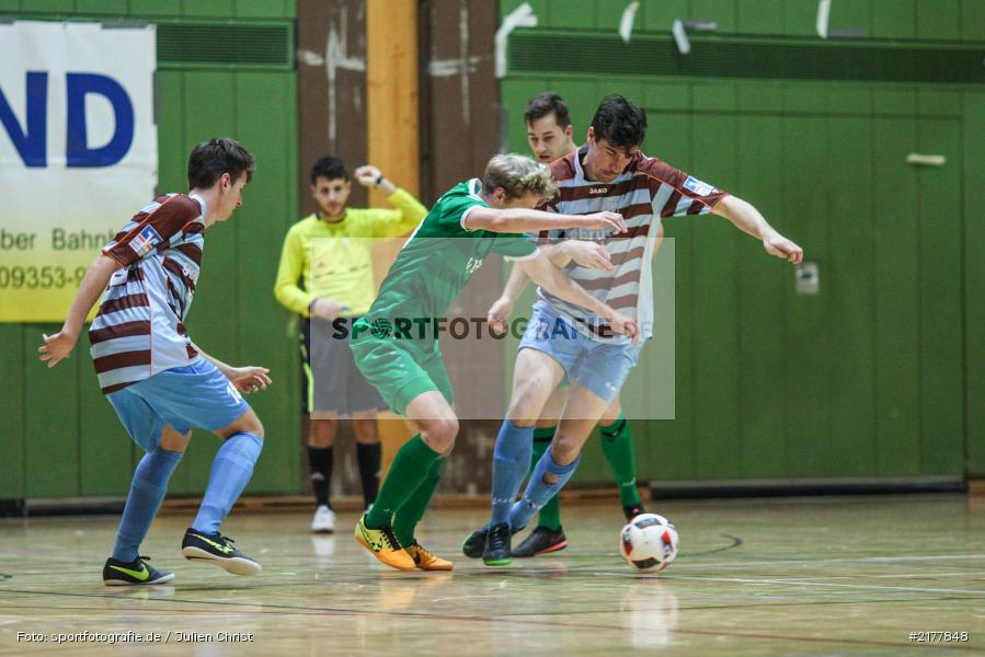Simon Borgmann, Felix Strohmenger, TG Höchberg, FG FV Karlstadt, 14.01.2017, Hallenfußball, Karlstadt, Kreisendturnier - Bild-ID: 2177848