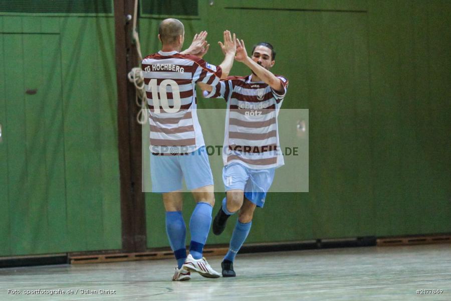 Julian Hippacher, Tobias Riedner, TG Höchberg, FG FV Karlstadt, 14.01.2017, Hallenfußball, Karlstadt, Kreisendturnier - Bild-ID: 2177849