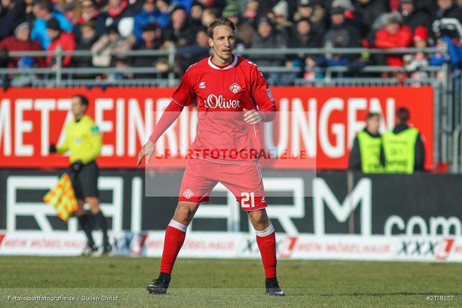 Tobias Schröck, 28.01.2017, 2. Bundesliga, Eintracht Braunschweig, FC Würzburger Kickers - Bild-ID: 2178257 Tobias Schröck, 28.01.2017, 2. Bundesliga, Eintracht Braunschweig, FC Würzburger Kickers - Bild-ID: 2178257