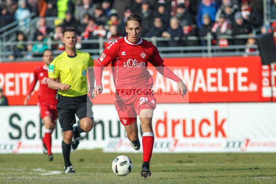 Tobias Schröck, 28.01.2017, 2. Bundesliga, Eintracht Braunschweig, FC Würzburger Kickers - Bild-ID: 2178292 Tobias Schröck, 28.01.2017, 2. Bundesliga, Eintracht Braunschweig, FC Würzburger Kickers - Bild-ID: 2178292