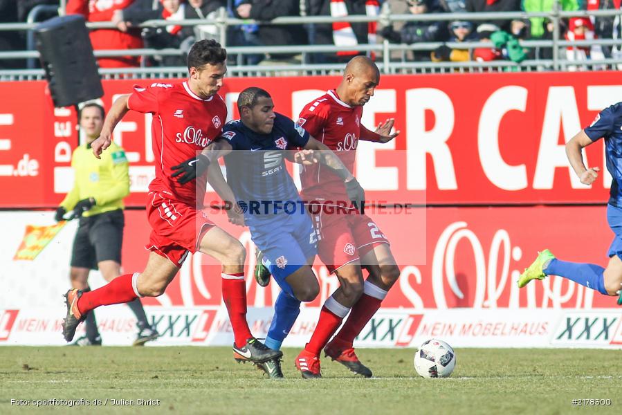 Onel Hernandez, David Pisot, Lukas Fröde, 28.01.2017, 2. Bundesliga, Eintracht Braunschweig, FC Würzburger Kickers - Bild-ID: 2178300 Onel Hernandez, David Pisot, Lukas Fröde, 28.01.2017, 2. Bundesliga, Eintracht Braunschweig, FC Würzburger Kickers - Bild-ID: 2178300