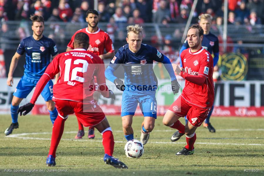 Nik Omladic, Júnior Díaz, 28.01.2017, 2. Bundesliga, Eintracht Braunschweig, FC Würzburger Kickers - Bild-ID: 2178301 Nik Omladic, Júnior Díaz, 28.01.2017, 2. Bundesliga, Eintracht Braunschweig, FC Würzburger Kickers - Bild-ID: 2178301