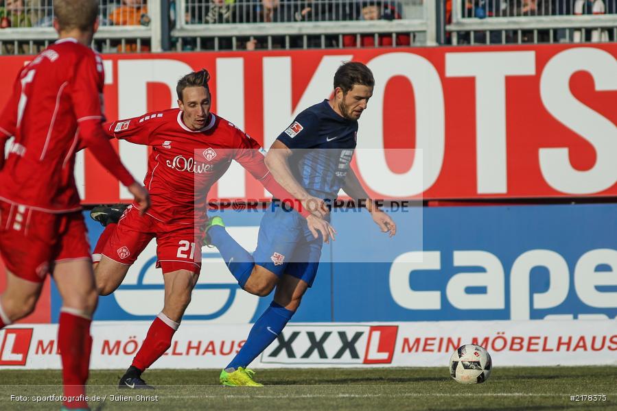 Tobias Schröck, Ken Reichel, 28.01.2017, 2. Bundesliga, Eintracht Braunschweig, FC Würzburger Kickers - Bild-ID: 2178375 Tobias Schröck, Ken Reichel, 28.01.2017, 2. Bundesliga, Eintracht Braunschweig, FC Würzburger Kickers - Bild-ID: 2178375