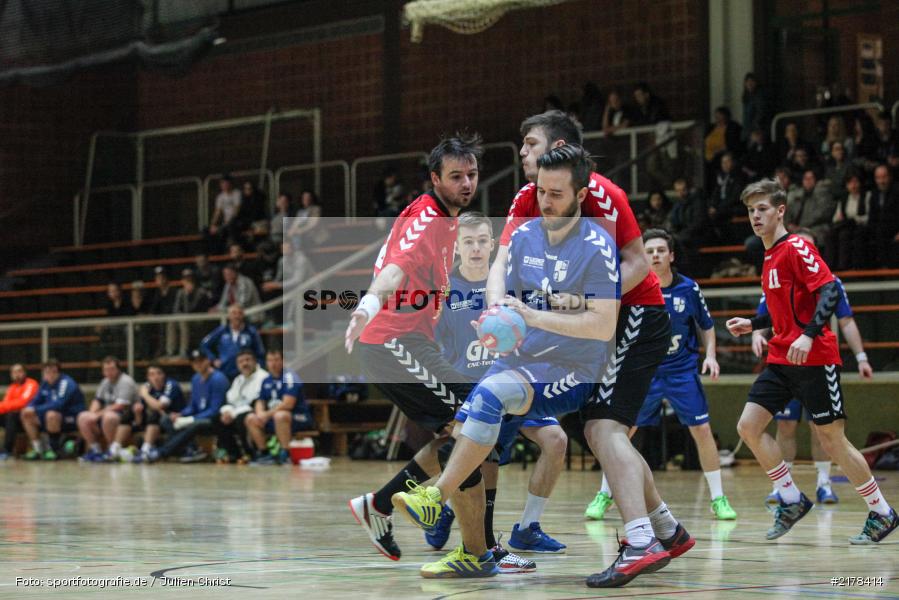 Mark Hartig, Andreas Obert, 05.02.2017, Handball, Bezirksliga Nord, Derby, TSV Lohr III, TSV Karlstadt - Bild-ID: 2178414 Mark Hartig, Andreas Obert, 05.02.2017, Handball, Bezirksliga Nord, Derby, TSV Lohr III, TSV Karlstadt - Bild-ID: 2178414