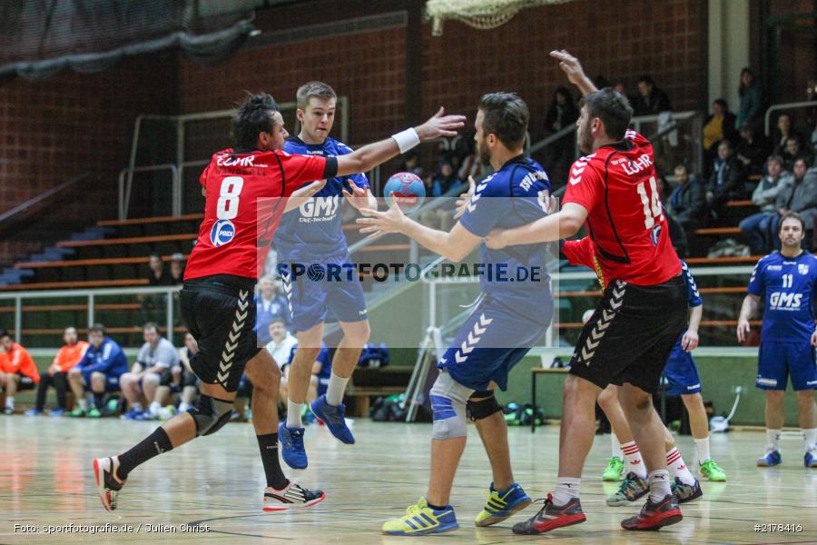 Mark Hartig, Michael Roth, Andreas Obert, Adrian Schwab, 05.02.2017, Handball, Bezirksliga Nord, Derby, TSV Lohr III, TSV Karlstadt - Bild-ID: 2178416 Mark Hartig, Michael Roth, Andreas Obert, Adrian Schwab, 05.02.2017, Handball, Bezirksliga Nord, Derby, TSV Lohr III, TSV Karlstadt - Bild-ID: 2178416