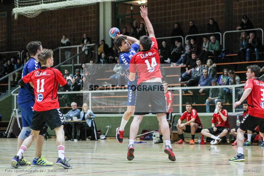 Mark Hartig, Sebastian Heun, 05.02.2017, Handball, Bezirksliga Nord, Derby, TSV Lohr III, TSV Karlstadt - Bild-ID: 2178430 Mark Hartig, Sebastian Heun, 05.02.2017, Handball, Bezirksliga Nord, Derby, TSV Lohr III, TSV Karlstadt - Bild-ID: 2178430