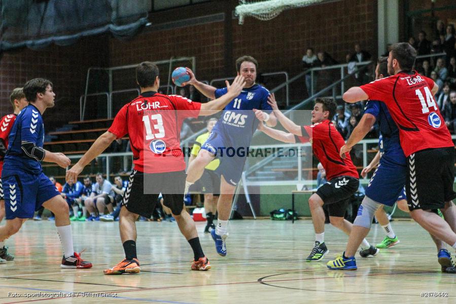 Tim Mill, Markus Losert, 05.02.2017, Handball, Bezirksliga Nord, Derby, TSV Lohr III, TSV Karlstadt - Bild-ID: 2178442 Tim Mill, Markus Losert, 05.02.2017, Handball, Bezirksliga Nord, Derby, TSV Lohr III, TSV Karlstadt - Bild-ID: 2178442