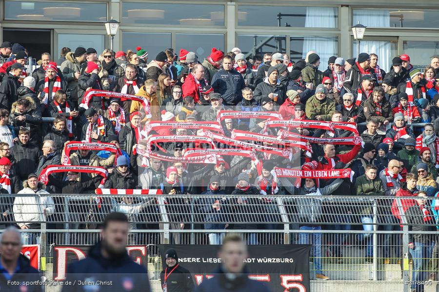 Kickers Freunde Karscht, Fans, 11.02.2017, Dallenberg, flyeralarm Arena, Fussball, 2. Bundesliga, 1. FC Heidenheim 1846, FC Würzburger Kickers - Bild-ID: 2178465