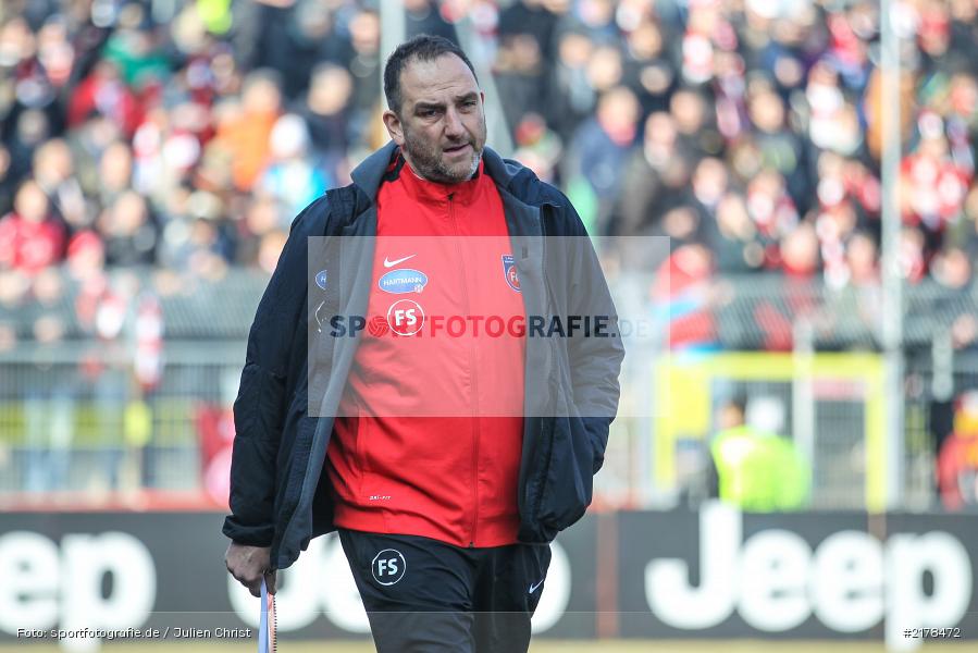 Frank Schmidt, 11.02.2017, Dallenberg, flyeralarm Arena, Fussball, 2. Bundesliga, 1. FC Heidenheim 1846, FC Würzburger Kickers - Bild-ID: 2178472 Frank Schmidt, 11.02.2017, Dallenberg, flyeralarm Arena, Fussball, 2. Bundesliga, 1. FC Heidenheim 1846, FC Würzburger Kickers - Bild-ID: 2178472