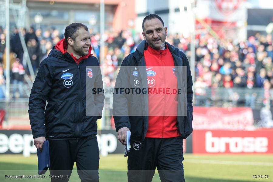 Christian Gmünder, Frank Schmidt, 11.02.2017, Dallenberg, flyeralarm Arena, Fussball, 2. Bundesliga, 1. FC Heidenheim 1846, FC Würzburger Kickers - Bild-ID: 2178473 Christian Gmünder, Frank Schmidt, 11.02.2017, Dallenberg, flyeralarm Arena, Fussball, 2. Bundesliga, 1. FC Heidenheim 1846, FC Würzburger Kickers - Bild-ID: 2178473