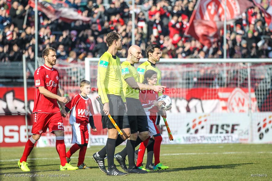 Patrick Kessel, Marcel Göpferich, Benedikt Kempkes, 11.02.2017, Dallenberg, flyeralarm Arena, Fussball, 2. Bundesliga, 1. FC Heidenheim 1846, FC Würzburger Kickers - Bild-ID: 2178476
