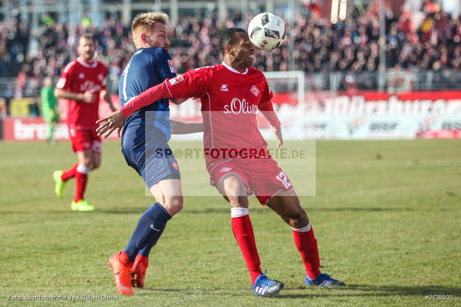 Júnior Díaz, Ronny Philp, 11.02.2017, Dallenberg, flyeralarm Arena, Fussball, 2. Bundesliga, 1. FC Heidenheim 1846, FC Würzburger Kickers - Bild-ID: 2178505