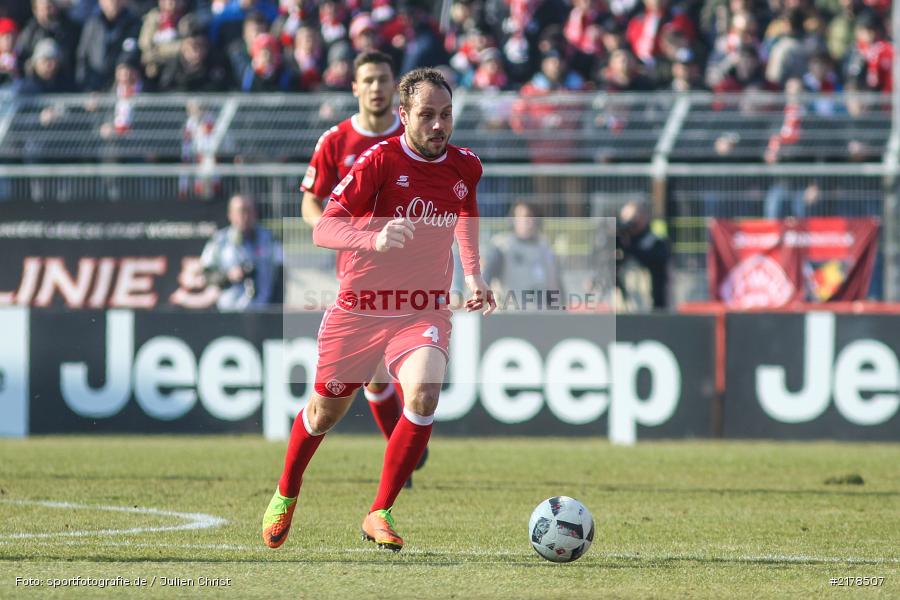 Rico Benatelli, 11.02.2017, Dallenberg, flyeralarm Arena, Fussball, 2. Bundesliga, 1. FC Heidenheim 1846, FC Würzburger Kickers - Bild-ID: 2178507