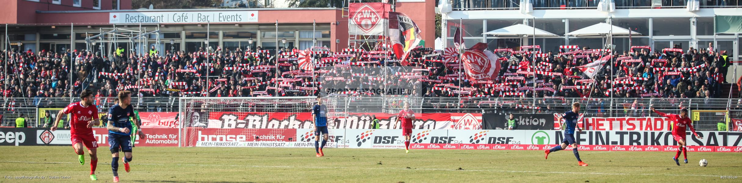 Fans, 11.02.2017, Dallenberg, flyeralarm Arena, Fussball, 2. Bundesliga, 1. FC Heidenheim 1846, FC Würzburger Kickers - Bild-ID: 2178524 Fans, 11.02.2017, Dallenberg, flyeralarm Arena, Fussball, 2. Bundesliga, 1. FC Heidenheim 1846, FC Würzburger Kickers - Bild-ID: 2178524