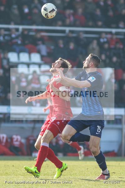 John Verhoek, Sebastian Neumann, 11.02.2017, Dallenberg, flyeralarm Arena, Fussball, 2. Bundesliga, 1. FC Heidenheim 1846, FC Würzburger Kickers - Bild-ID: 2178547 John Verhoek, Sebastian Neumann, 11.02.2017, Dallenberg, flyeralarm Arena, Fussball, 2. Bundesliga, 1. FC Heidenheim 1846, FC Würzburger Kickers - Bild-ID: 2178547