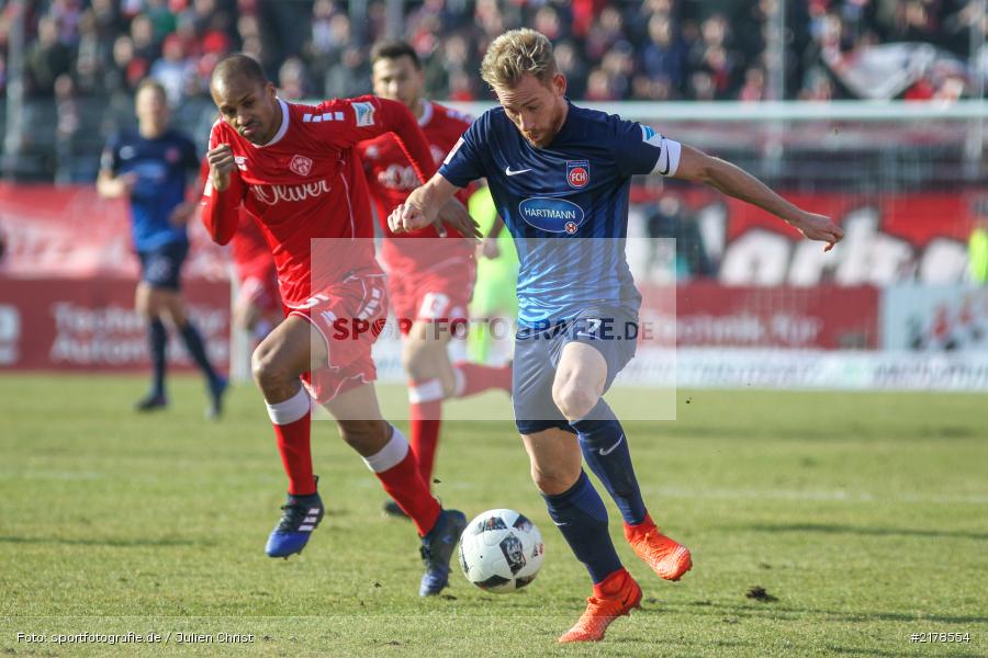 Marc Schnatterer, 11.02.2017, Dallenberg, flyeralarm Arena, Fussball, 2. Bundesliga, 1. FC Heidenheim 1846, FC Würzburger Kickers - Bild-ID: 2178554
