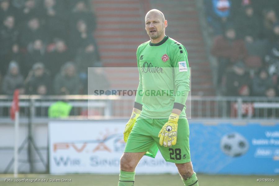 Robert Wulnikowski, 11.02.2017, Dallenberg, flyeralarm Arena, Fussball, 2. Bundesliga, 1. FC Heidenheim 1846, FC Würzburger Kickers - Bild-ID: 2178556