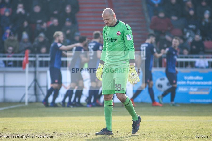 Robert Wulnikowski, Torjubel, 11.02.2017, Dallenberg, flyeralarm Arena, Fussball, 2. Bundesliga, 1. FC Heidenheim 1846, FC Würzburger Kickers - Bild-ID: 2178576