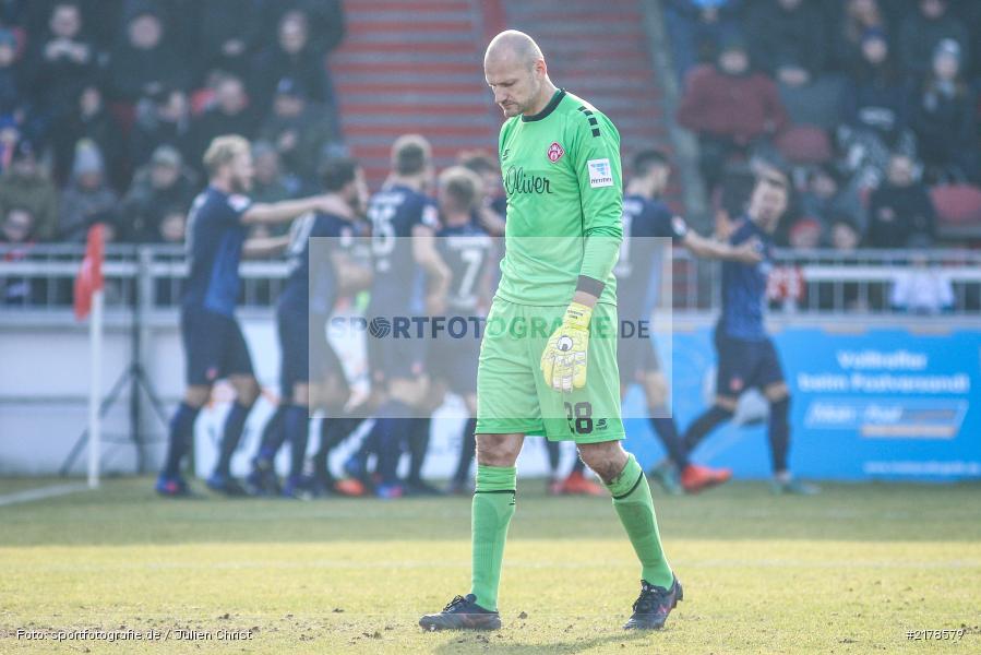 Robert Wulnikowski, Torjubel, 11.02.2017, Dallenberg, flyeralarm Arena, Fussball, 2. Bundesliga, 1. FC Heidenheim 1846, FC Würzburger Kickers - Bild-ID: 2178579