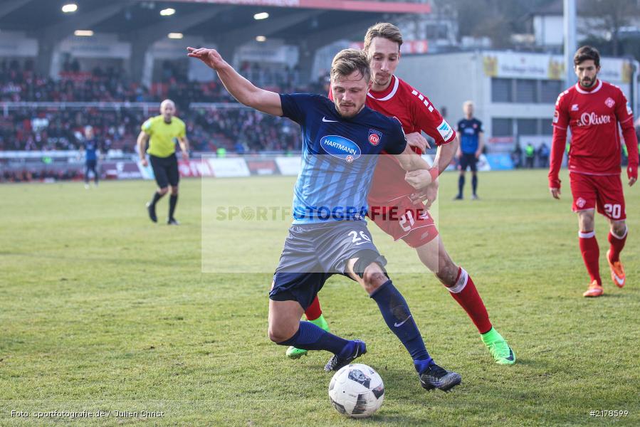 Marcel Titsch-Rivero, Tobias Schröck, 11.02.2017, Dallenberg, flyeralarm Arena, Fussball, 2. Bundesliga, 1. FC Heidenheim 1846, FC Würzburger Kickers - Bild-ID: 2178599 Marcel Titsch-Rivero, Tobias Schröck, 11.02.2017, Dallenberg, flyeralarm Arena, Fussball, 2. Bundesliga, 1. FC Heidenheim 1846, FC Würzburger Kickers - Bild-ID: 2178599