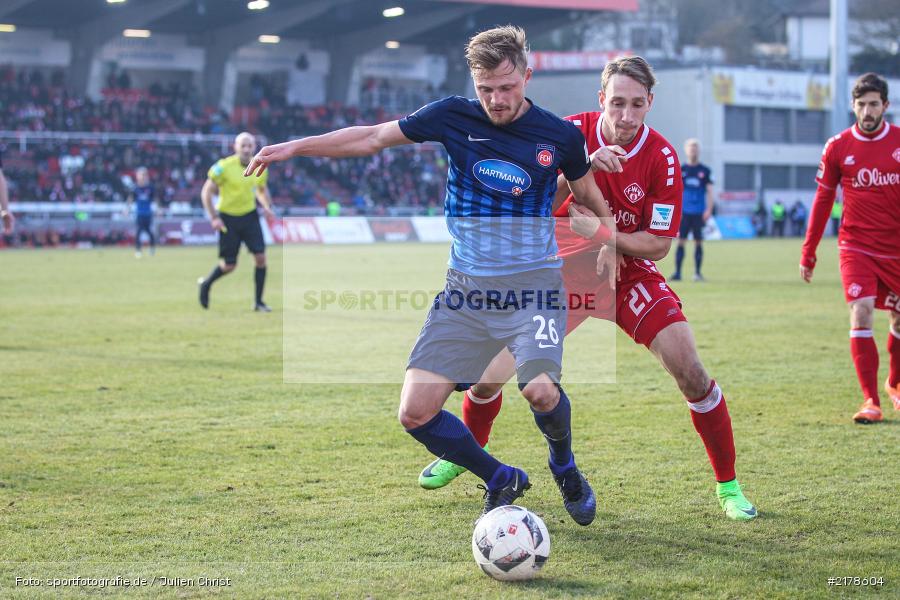 Marcel Titsch-Rivero, Tobias Schröck, 11.02.2017, Dallenberg, flyeralarm Arena, Fussball, 2. Bundesliga, 1. FC Heidenheim 1846, FC Würzburger Kickers - Bild-ID: 2178604 Marcel Titsch-Rivero, Tobias Schröck, 11.02.2017, Dallenberg, flyeralarm Arena, Fussball, 2. Bundesliga, 1. FC Heidenheim 1846, FC Würzburger Kickers - Bild-ID: 2178604