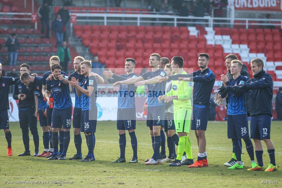 11.02.2017, Dallenberg, flyeralarm Arena, Fussball, 2. Bundesliga, 1. FC Heidenheim 1846, FC Würzburger Kickers - Bild-ID: 2178611