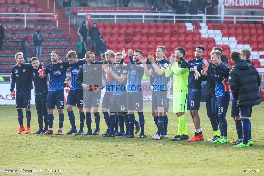 11.02.2017, Dallenberg, flyeralarm Arena, Fussball, 2. Bundesliga, 1. FC Heidenheim 1846, FC Würzburger Kickers - Bild-ID: 2178614 11.02.2017, Dallenberg, flyeralarm Arena, Fussball, 2. Bundesliga, 1. FC Heidenheim 1846, FC Würzburger Kickers - Bild-ID: 2178614