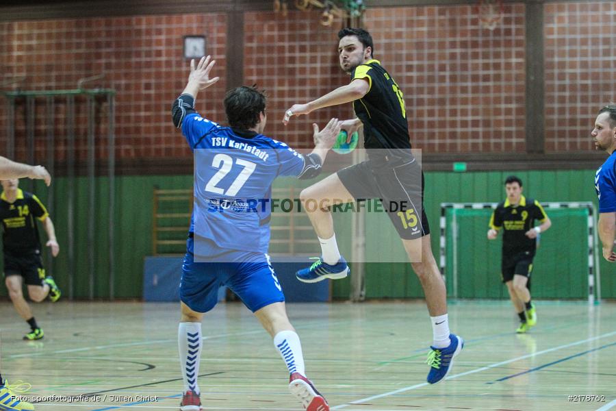 Sebastian Heun, Sami Bakroun, 18.02.2017, Handball, TSV Mellrichstadt, TSV Karlstadt - Bild-ID: 2178762
