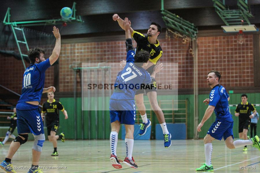Sebastian Heun, Sami Bakroun, 18.02.2017, Handball, TSV Mellrichstadt, TSV Karlstadt - Bild-ID: 2178763