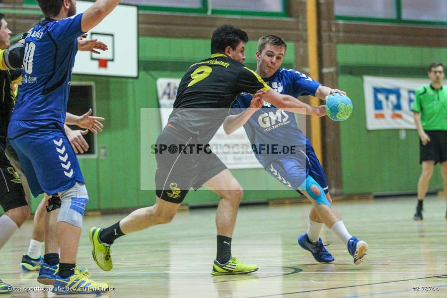 Adrian Schwab, Alexander Schultze, 18.02.2017, Handball, TSV Mellrichstadt, TSV Karlstadt - Bild-ID: 2178766