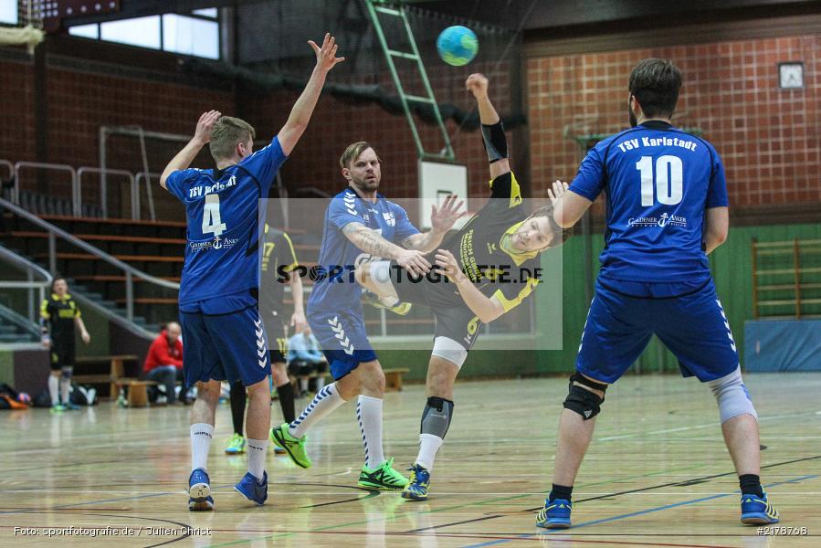 Adrian Schwab, Fabian Heun, Sebastian Gith, 18.02.2017, Handball, TSV Mellrichstadt, TSV Karlstadt - Bild-ID: 2178768