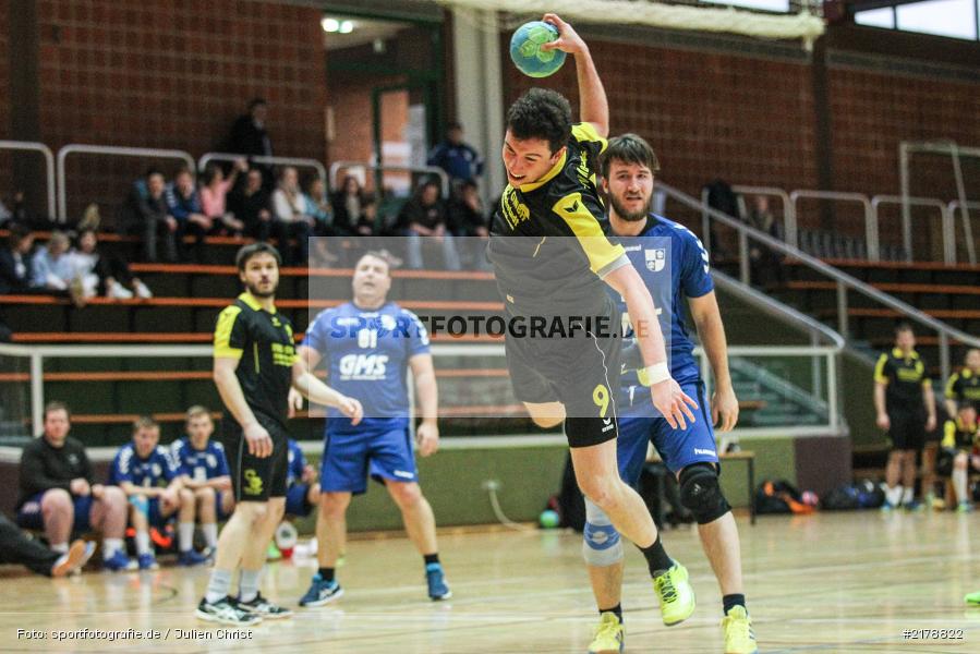 Andreas Obert, Alexander Schultze, 18.02.2017, Handball, TSV Mellrichstadt, TSV Karlstadt - Bild-ID: 2178822