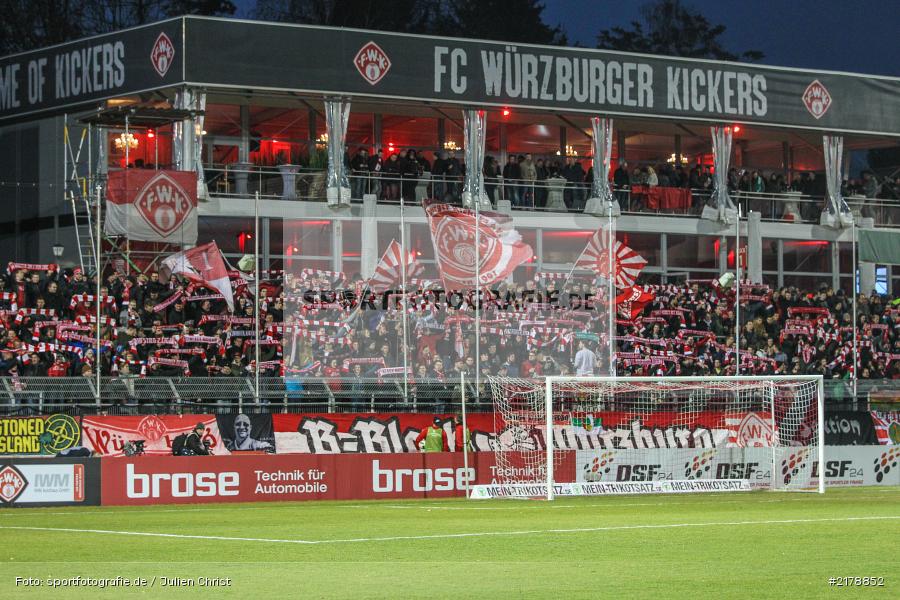 FWK, Kickers, B-Block, 24.02.2017, Dallenberg, flyeralarm Arena, Fussball, 2. Bundesliga, SpVgg Greuther Fürth, FC Würzburger Kickers - Bild-ID: 2178852