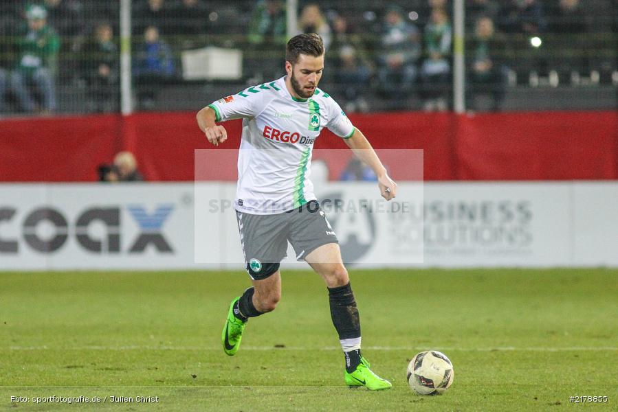 Niko Gießelmann, 24.02.2017, Dallenberg, flyeralarm Arena, Fussball, 2. Bundesliga, SpVgg Greuther Fürth, FC Würzburger Kickers - Bild-ID: 2178855